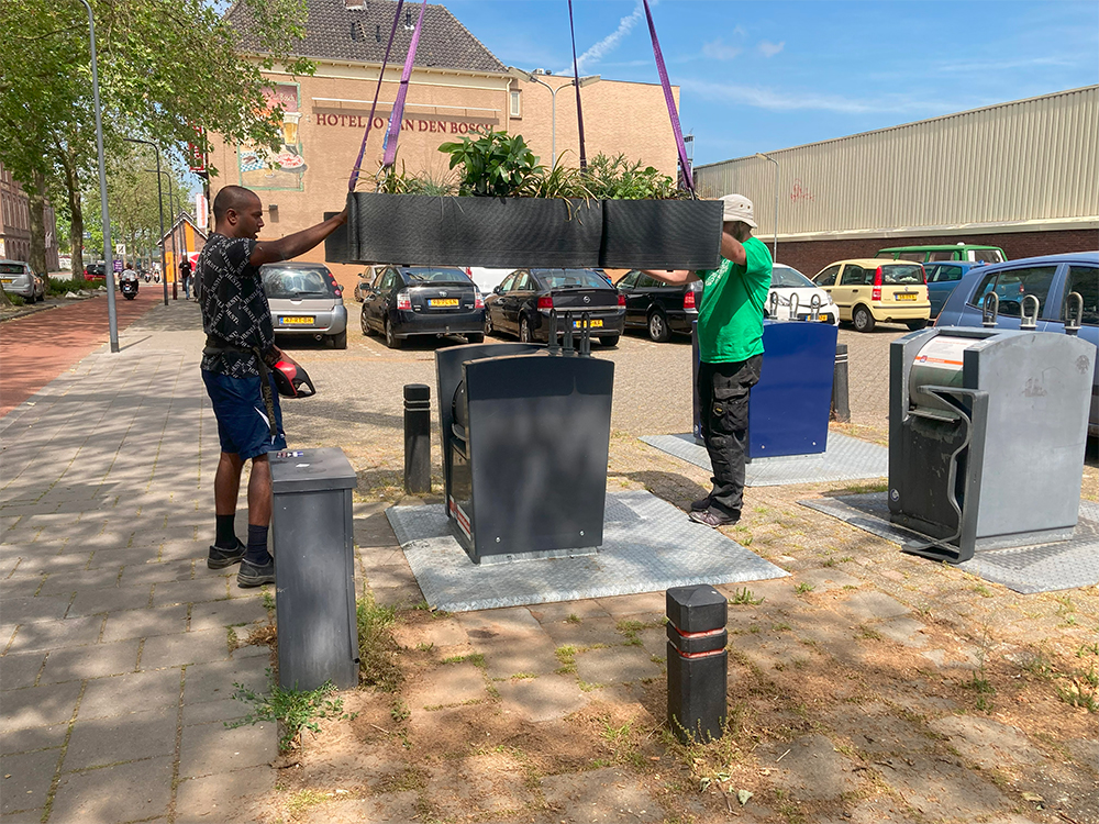 2021 Container tuintje plaatsing